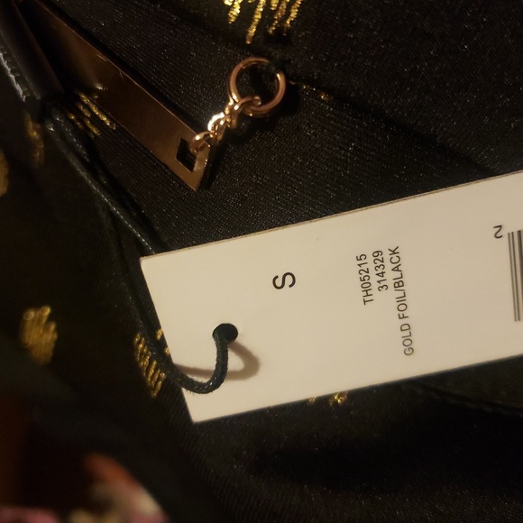 TAHARI WOMEN'S BLAZER, GOLD FOIL/BLACK, SIZE S, ORIGINALLY $116 - Picture 5 of 9